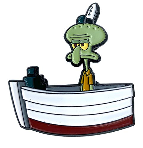 Squidward at Work - 1.75" Collectible Pin
