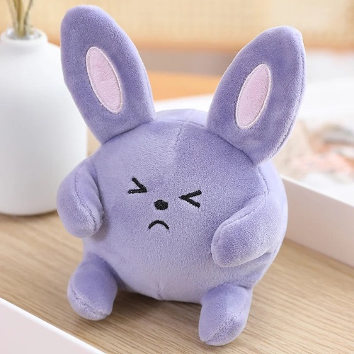 Stress-relieving Rabbit Plush Toy - Purple / 14cm