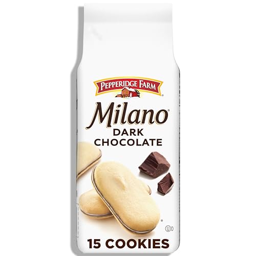 Pepperidge Farm Milano Dark Chocolate Cookies, 6 OZ Bag (15 Cookies) - original - 6 Ounce (Pack of 1)