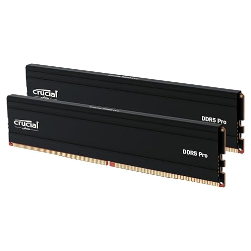 Crucial Pro RAM 32GB Kit (2x16GB) DDR5 5600MHz (or 5200MHz or 4800MHz) Desktop Memory CP2K16G56C46U5 - 32GB Kit (2x16GB) - 5600MHz