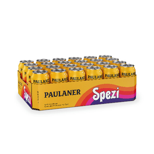 Paulaner Spezi, 24er Dosentray, EINWEG (24 x 0,33l) - 24x0.33l Single