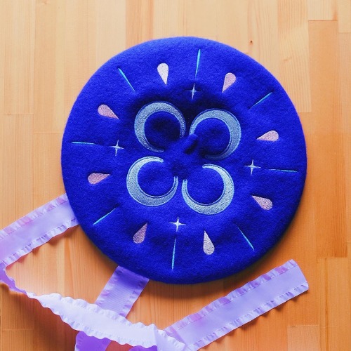 Jellyfish Beret | Dark Blue