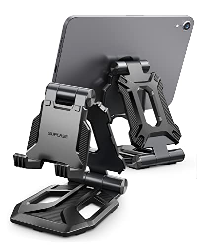 SUPCASE Adjustable iPad Stand, Foldable Tablet Stand Portable Desktop Holder Accessories, Compatible with iPad 10th generation iPad Pro and Air, iPhone, Samsung Galaxy, Surface and Kindle Fire Tablets