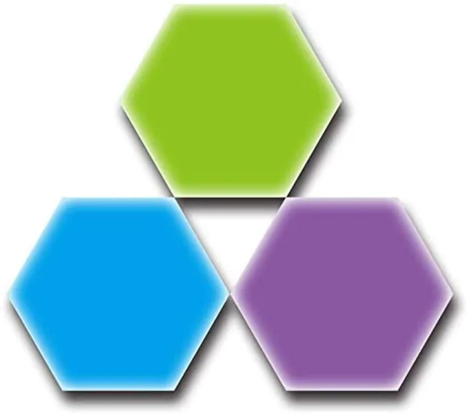 Kiyicjk Creative Hexagonal Lamp LED Luces de panal Geometry Touch Sensitive Lighting Las lámparas LED se aplican al aplique de pared interior, dormitorio, baño (multicolor, 3 piezas) - Multicolor 3 Packs