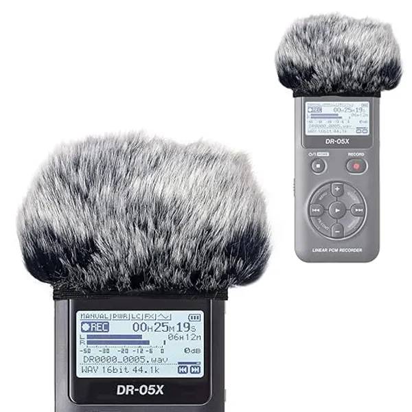 TASCAM DR-05X Pantallas Antiviento - Protector de Viento para TASCAM DR05X DR-05 por YOUSHARES - Parabrisas de piel para DR-05