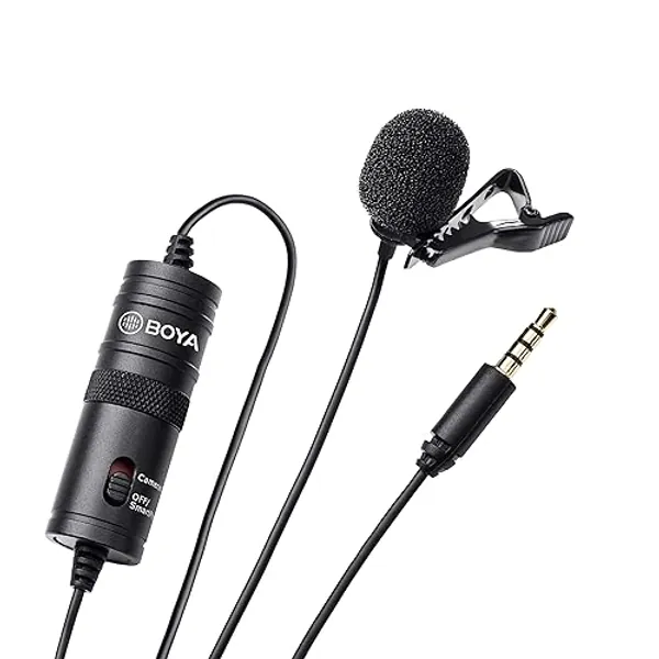 Boya BY-M1 - Micrófono Lavalier Omini Direccional, Negro - Micrófono