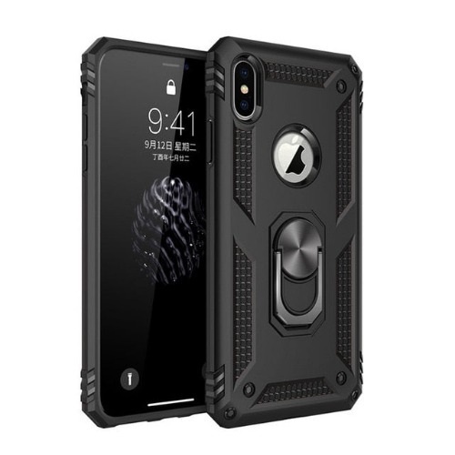 Armor Shockproof Protective Case with Magnetic Ring Holder for iPhone 7, 7Plus, 8, 8Plus, X, XR, XS, XS Max - T1 / For iPhone XR