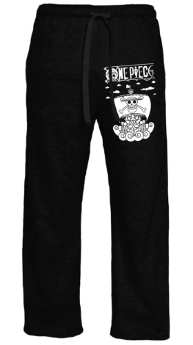 Ripple Junction One Piece Adult Thousand Sunny with Logo Light Weight Lounge Pant - X-Small - Black