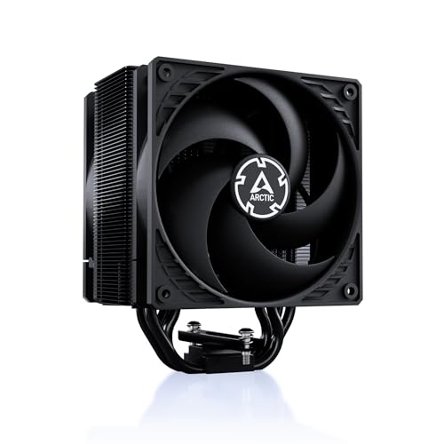 ARCTIC Freezer 36 (Black) - Single-Tower CPU Cooler with Push-Pull, Two Pressure-optimised 120 mm P Fans, Fluid Dynamic Bearing, 200–1800 RPM, 4 Heatpipes, incl. MX-6 Thermal Compound - Freezer 36 (Black)