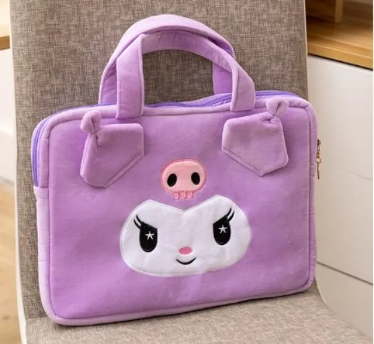 Kawaii Sanrio Hello Kitty Cinnamoroll Laptop Bag Cute Anime Melody Kuromi 14 Inches Computer Handbag Portable Ipad Storage Bag - AliExpress 