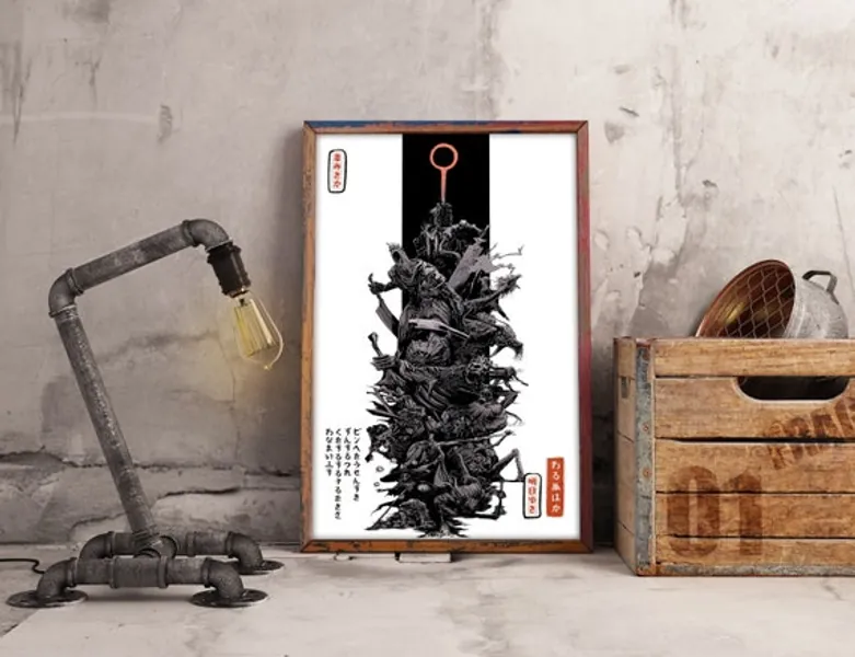 Dark Souls 3 Bosses Gaming Inspired Japanese Vintage Poster | Etsy