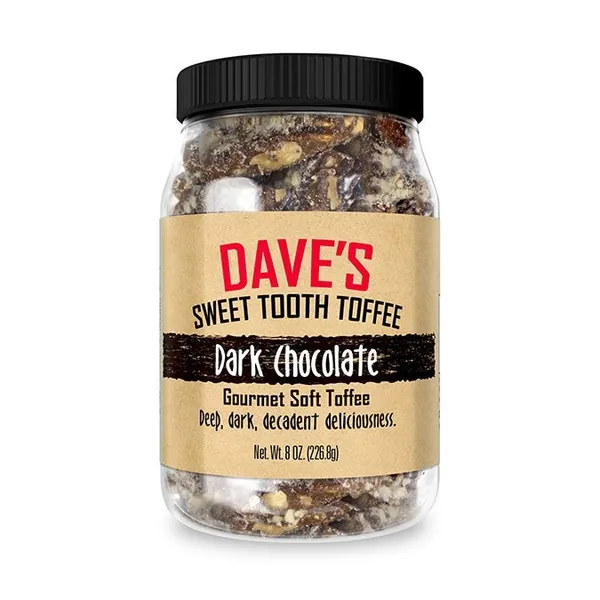 Dark Chocolate Toffee by Dave's Sweet Tooth Toffee - 8 oz.