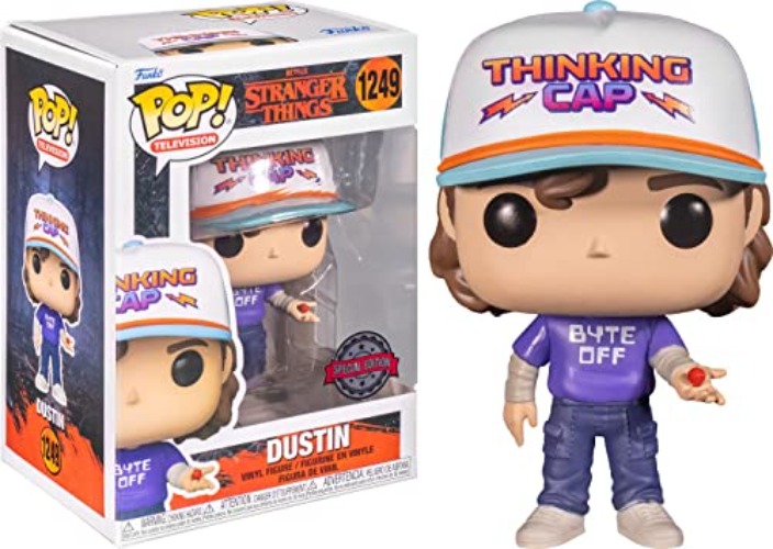 Funko POP! Television Stranger Things Dustin 4.05-in Vinyl Figure GameStop Exclusive