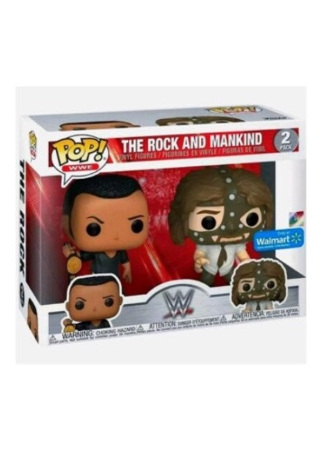 The Rock and Mankind [Wal-Mart] - WWE 2-Pack [EUC]
