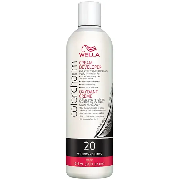 WELLA Color Charm Hair Developers for Hair Coloring & Long Lasting Color - Crème 32 Ounce 20 Volume