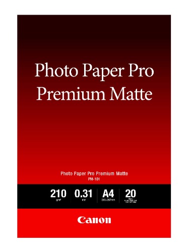 Canon Fotopapier PM-101 Premium mat - DIN A4, 20 vellen (210 g/m²) voor inkjetprinter