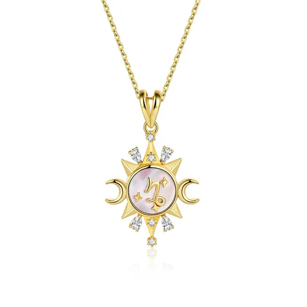 Celestial Horoscope Pendant - Capricorn - Rose Gold