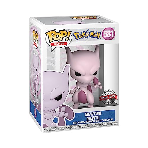 Funko POP! Games: Pokemon - Mewtwo - Figura in Vinile da Collezione - Idea Regalo - Merchandising Ufficiale - Giocattoli per Bambini e Adulti - Video Games Fans - Figura per i Collezionisti - POP ''4