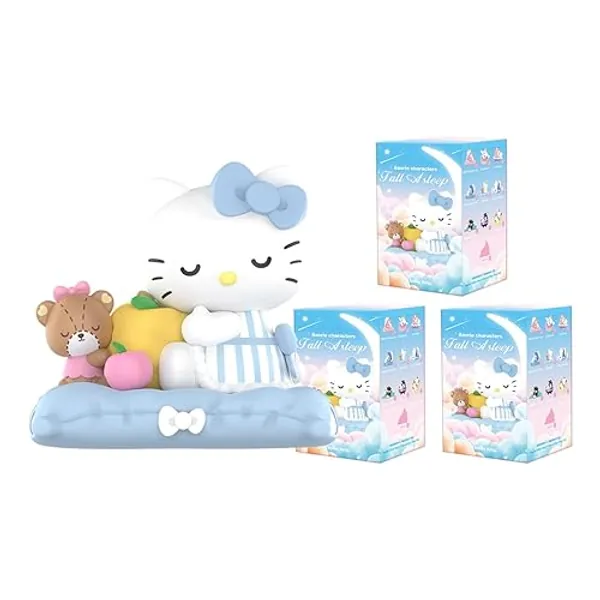 POP MART Sanrio Characters Fall Asleep Series-3PC Pop Figuren Zufällige Figuren Actionfiguren Sammelfiguren und Sammler Kunstspielzeug Spielzeug Figuren Geschenk