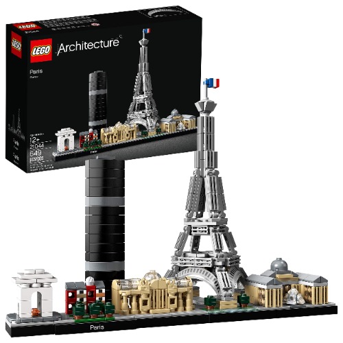 LEGO Architecture Paris 21044 Building Toy Set for Kids, Boys, and Girls Ages 12+ (649 Pieces) - 