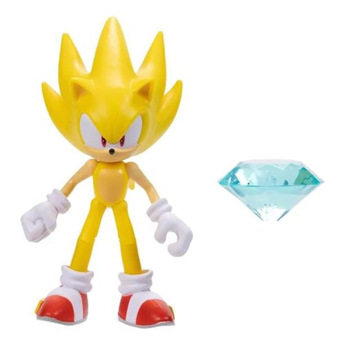 Sonic the Hedgehog 4 Inch Figure Super SONIC (Modern) with Chaos Emerald 192995412378 | eBay