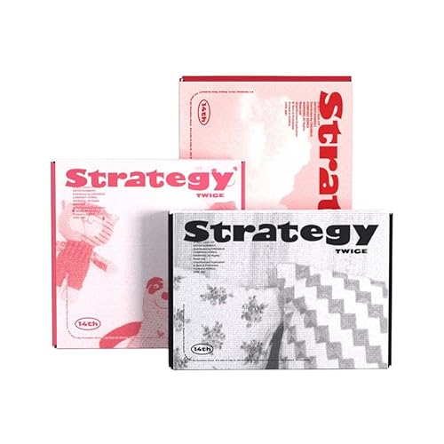 TWICE - 14th Mini Album [STRATEGY] Photobook STEP (1+2+3) Set Version + P.O.B Photocard Set + Poster