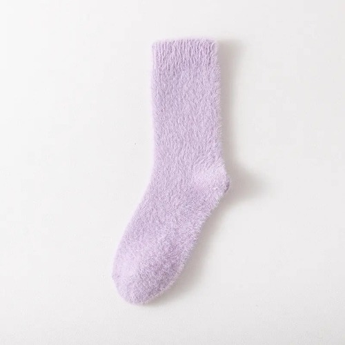 Home Fuzzy Socks - Lavendar