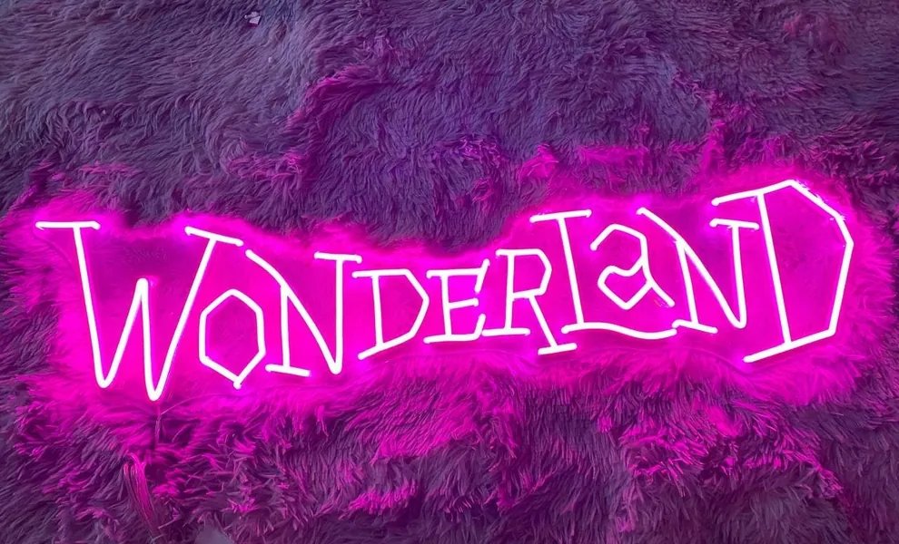 Wonderland Led Sign, Wonderland Led Sign, Wall Decor, Wonderland Neon Sign, Custom Neon Sign, Restaurant Led Sign, Wonderland Led Signs