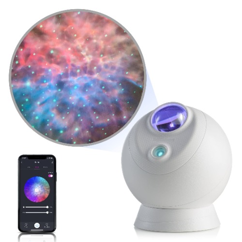 BlissLights Sky Lite Evolve - Galaxy Projector, LED Nebula, WiFi App, Home Theater Room and Night Light Gift (Green Stars) - Green Stars