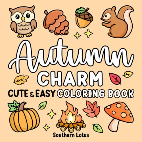 Autumn Charm: Colouring book