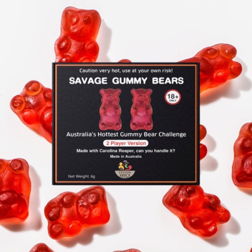Ceylon Spice Heaven - Savage Gummy Bears - Australia's Hottest Gummy Bear Challenge - 2 Player Version, NET 6g