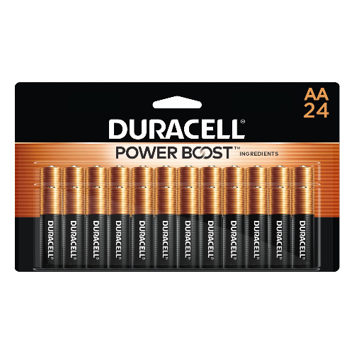 Duracell Coppertop AA Batteries with Power Boost Ingredients, 24 Count Pack Double A Battery with Long-lasting Power, Alkaline AA Battery for Household and Office Devices - 24 Count