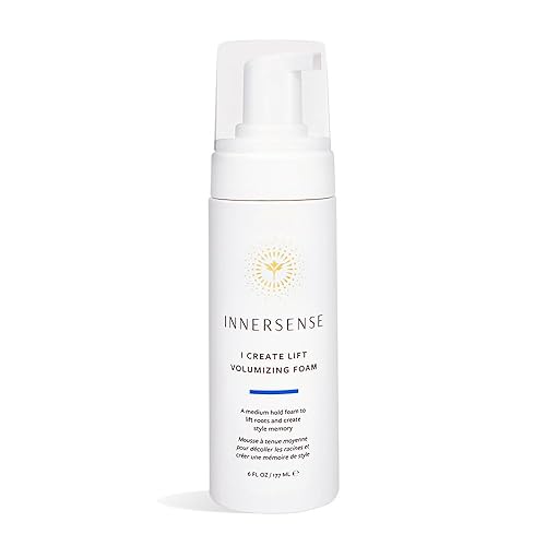INNERSENSE Organic Beauty - Natural I Create Lift Volumizing Foam | Non-Toxic, Cruelty-Free, Clean Haircare (NEW Packaging, 6 fl oz | 177 ml) - 6 Ounce (Pack of 1)