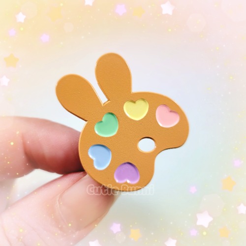 Bunny Palette Enamel Pin