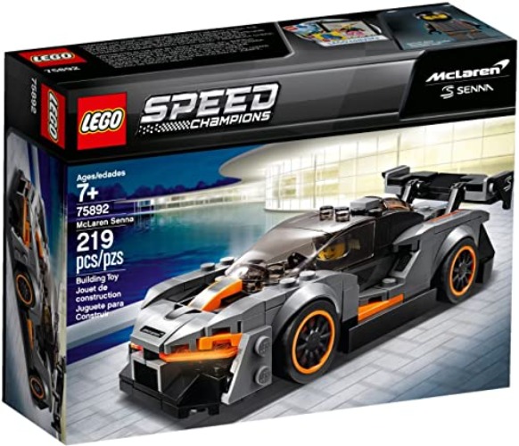 LEGO 75892 Speed Champions Senna McLaren Driver Minifigure Race Car Building Set, Forza Horizon 4 Expansion Pack Model