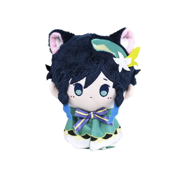 Genshin Plush Toys Anime Cosplay Tartaglia Venti Zhongli Kazuha Xiao Throw Dolls Kawaii Cartoon - Venti