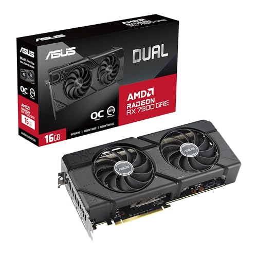 ASUS Dual Radeon™ RX 7900 GRE OC Edition 16GB GDDR6 (AMD RDNA™ 3, PCIe 4.0, HDMI 2.1, DisplayPort 2.1) - Dual Fans - RX7900GRE|16G