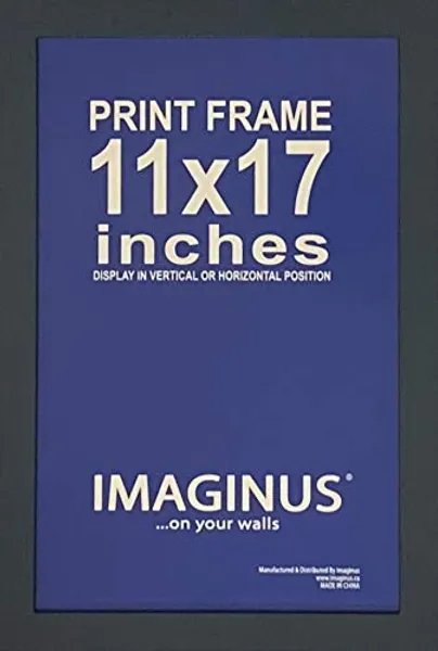 11 x 17 Inch Black MDF Wood Frame with Presence! - 