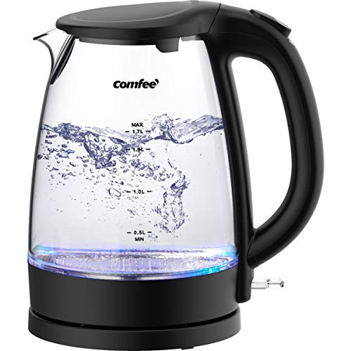 COMFEE' Stainless Steel Cordless Electric Kettle