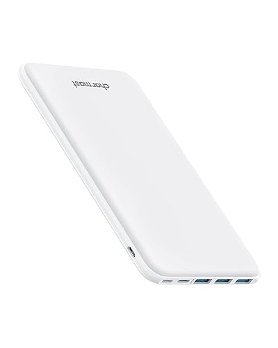 Charmast Batería Externa USB C 26800mAh Power Bank Quick Charge Cargador Portátil Móvil con 4 Puertos Smart E Salidas y 3 Entradas Compatible con iPhone 13/12 Samsung Xiaomi y Smartphone - White