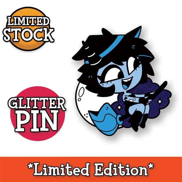 Witch Millie - GLITTER ENAMEL PIN *LIMITED STOCK*