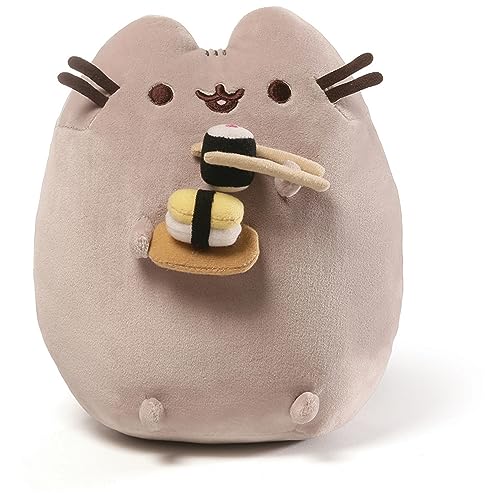 GUND Pusheen Snackable Sushi Plush, Stuffed Animal for Ages 8 and Up, 9.5”, Gray - Sushi Chopsticks