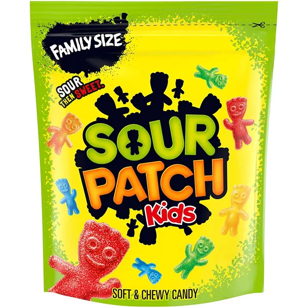SOUR PATCH KIDS Soft & Chewy Candy, Family Size, 1 lb 14.4 oz - 