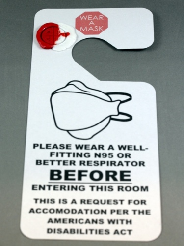 WEAR A MASK Door Hangers (3) - Lightbringer Designs's Ko-fi Shop