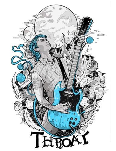 THROAT RISOGRAPH PRINT - THE CHAOS OF ENLIGHTENMENT