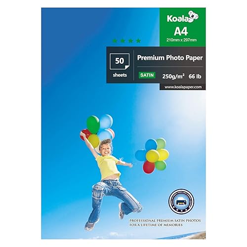 50 Sheets KOALA Inkjet Satin/Oyster Photo Paper A4