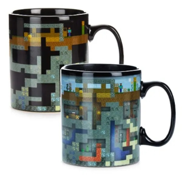 Minecraft Coffee, XL Heat Change Mug 550 ml, Stoneware