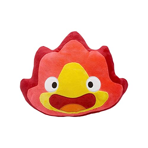 AAMSFI 24CM Calcifer plush toys, children's sofa hugging plush toys, small flame shaped pillows, cushion girlfriends children's birthday gifts