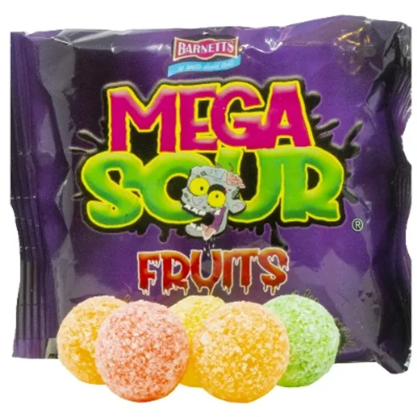 Barnetts Mega Sour Fruits 104g