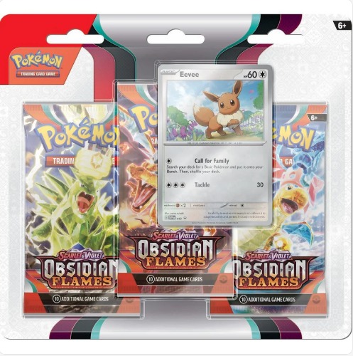 Obsidian Flames 3pk Blister - Eevee
